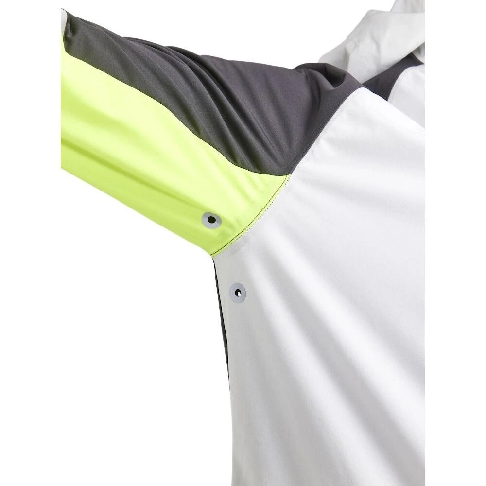 Craft Pro Hydro Lumen 2 Womens Running Jacket Grey/Black/Lime - Image 7