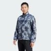 ADIDAS Own The Run Allover Print Hooded Running Windbreaker