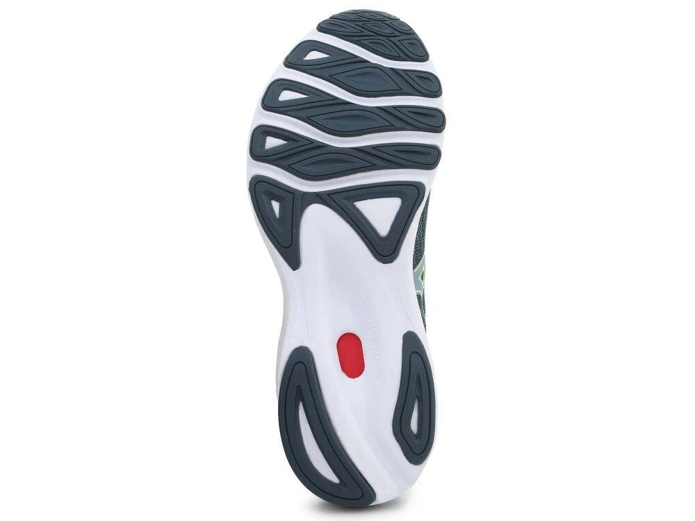 Mizuno Mens Wave Skyrise 3 Running Shoes SmokeB/NLime/NeonFlame - Image 2