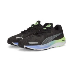 Puma Velocity Nitro 2 Fade Mens Running Trainer Black/Purple