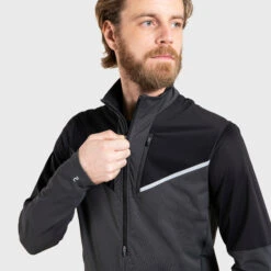 MEN'S TRAIL RUNNING LONG-SLEEVED SOFTSHELL JERSEY