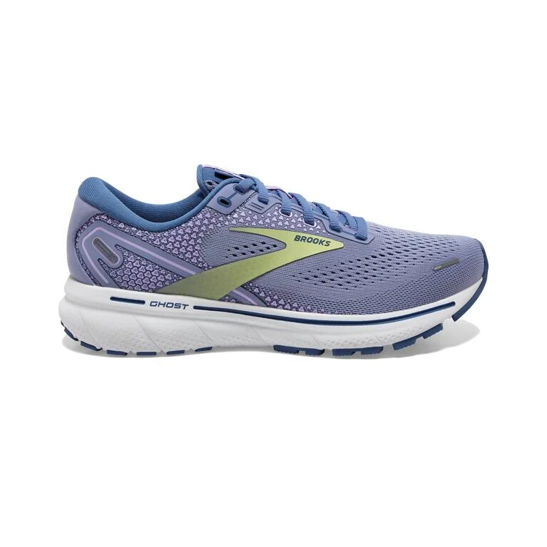 Brooks Womens Ghost 14 Running Shoes Purple Impression/Dutch/Lime