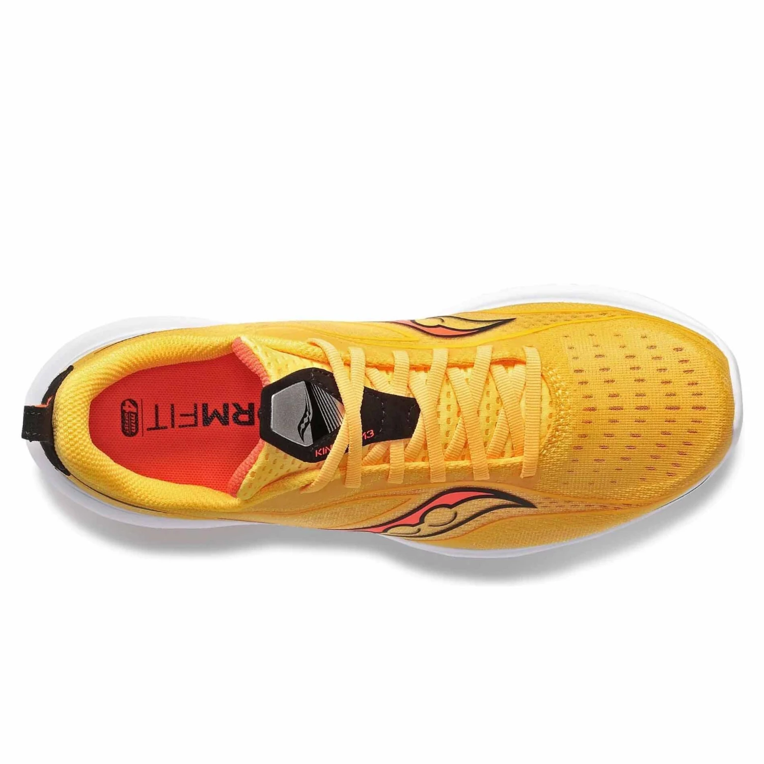 Saucony Kinvara 13 Mens Running Trainer Gold/Red - Image 5
