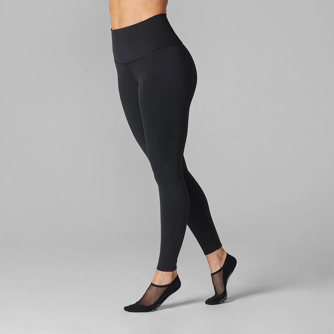 Fitness-Mad Womens/Ladies High Waist Leggings (Black) - Image 4