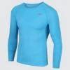 Zone3 Seamless Long Sleeve Baselayer Top Men Blue