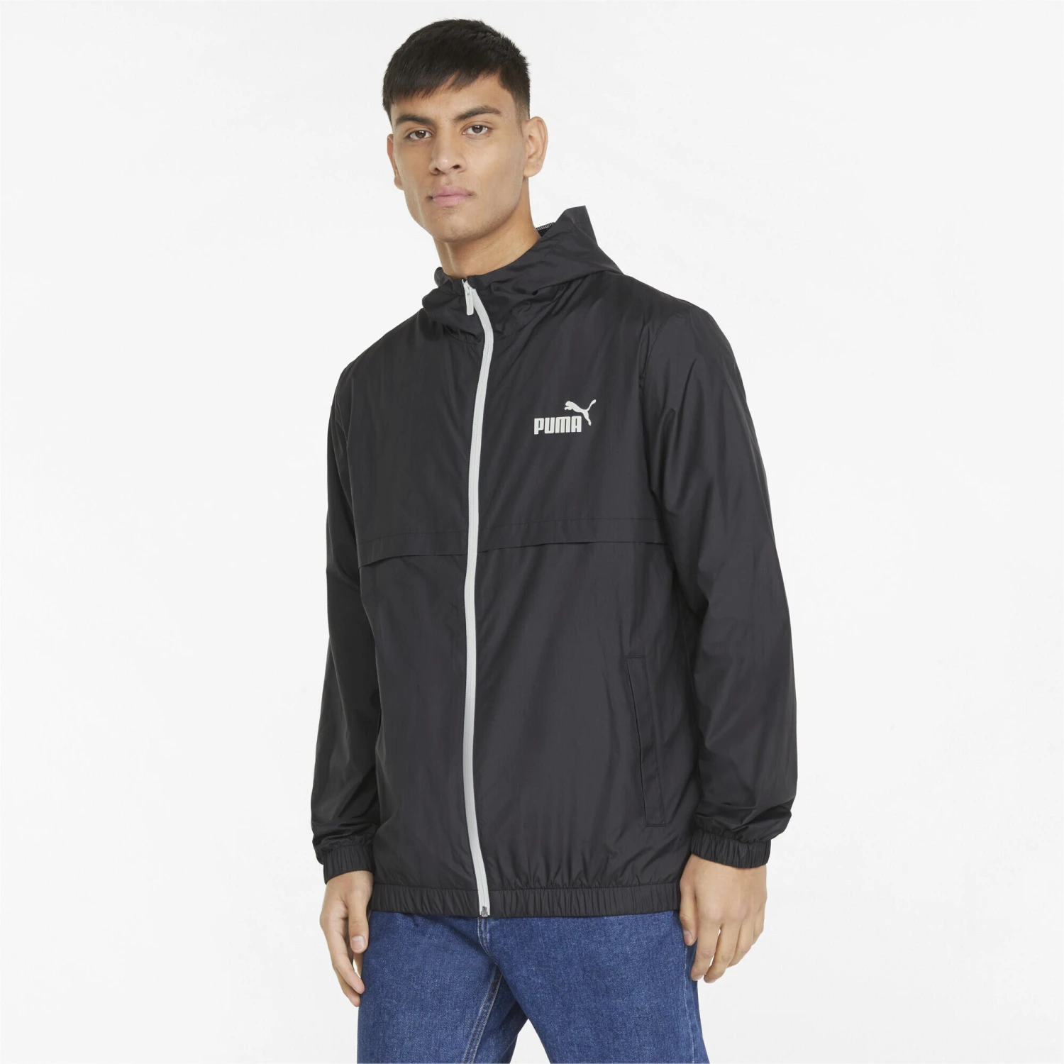 PUMA Mens Essentials Solid Windbreaker Jacket - Image 2