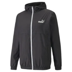 PUMA Mens Essentials Solid Windbreaker Jacket