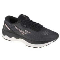 Mizuno Wave Skyrise 3, Womens, Running, Running Shoes, Black