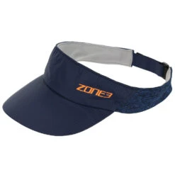 Zone3 Lightweight Race Visor For Training And Racing NAVY/BLUE MARL/REFLECTIVE ORANGE