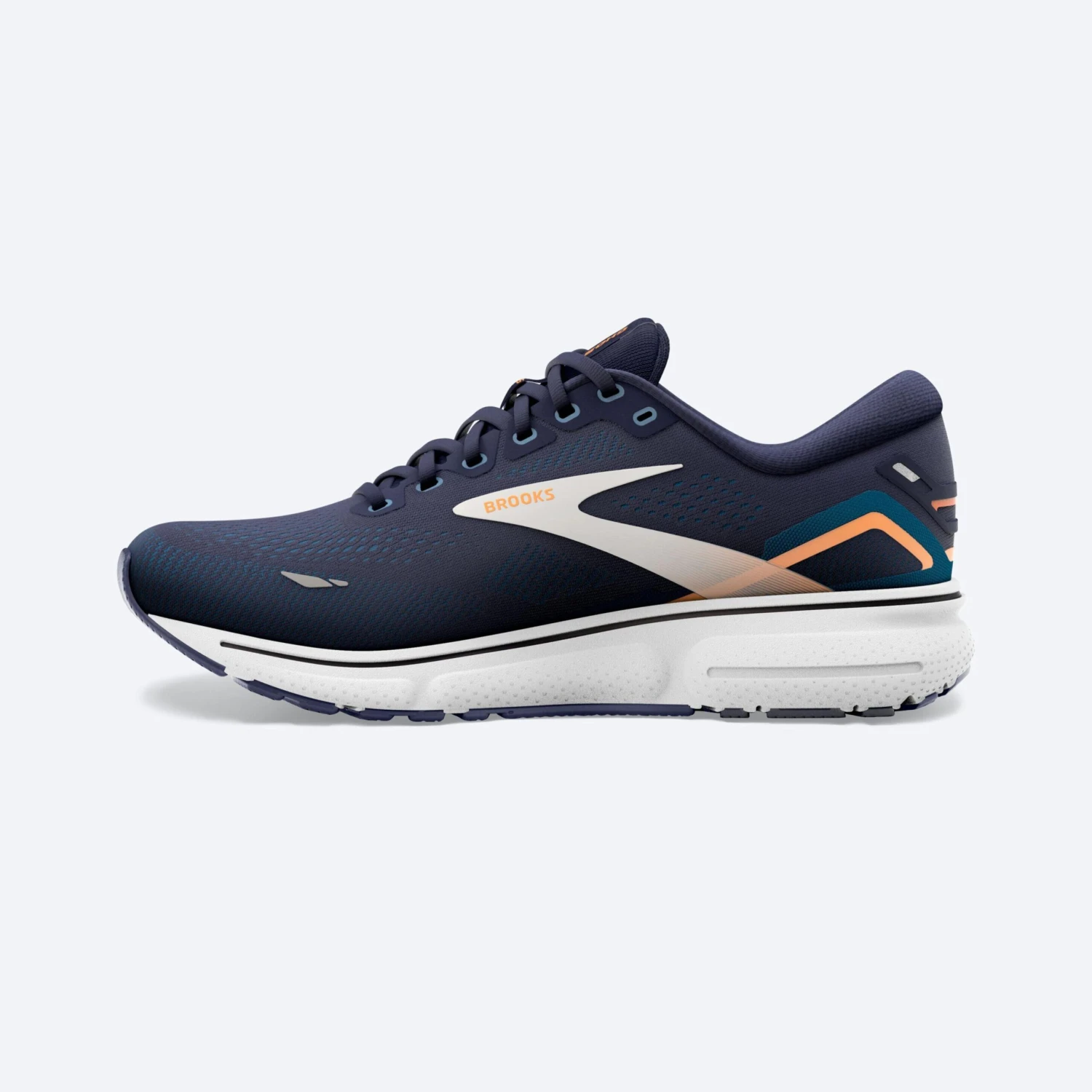 Brooks Mens Ghost 15 Running Shoes Navy 1103931D439 - Image 2
