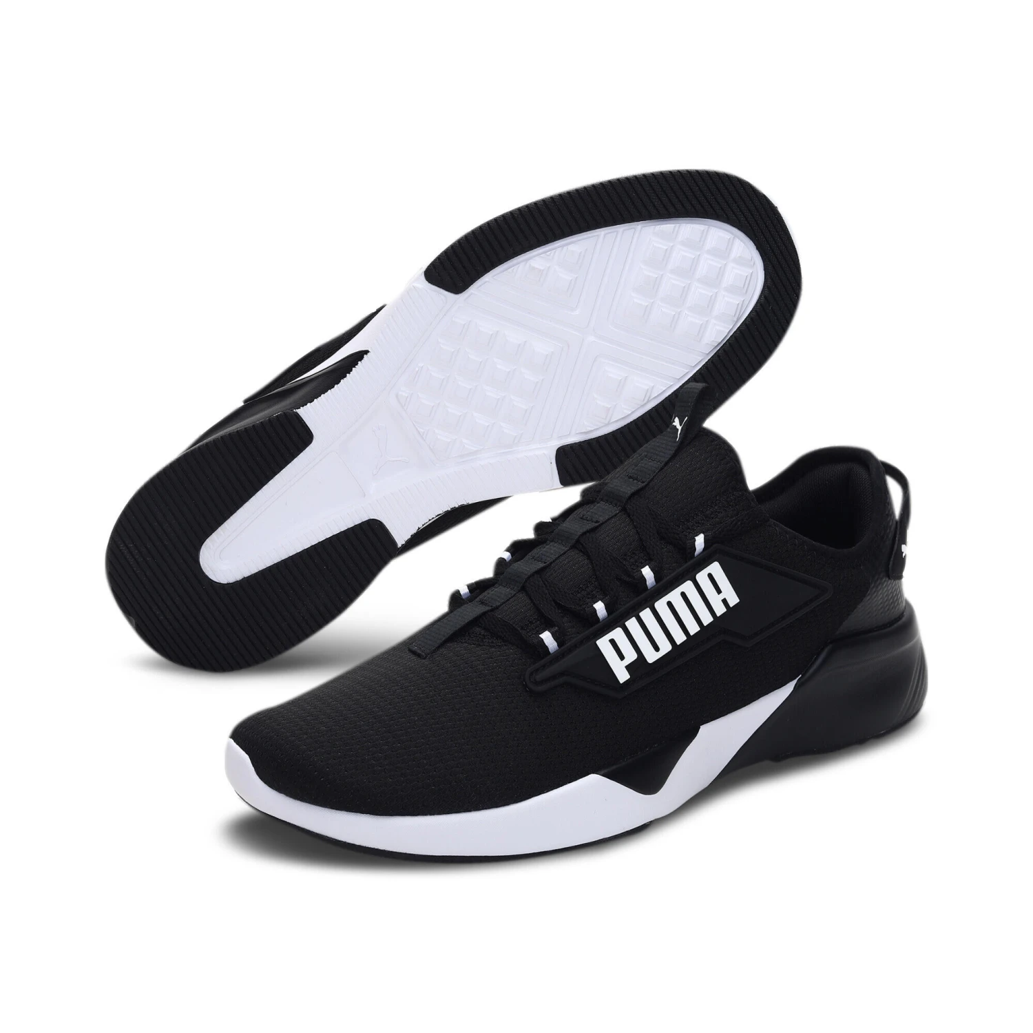 PUMA Unisex Retaliate 2 Running Shoes Trainers - Black