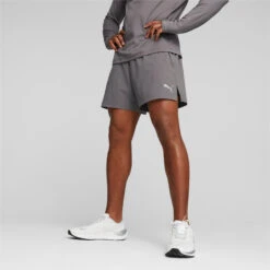 PUMA Mens Ultraweave 2-in-1 Running Shorts - Cool Dark Gray