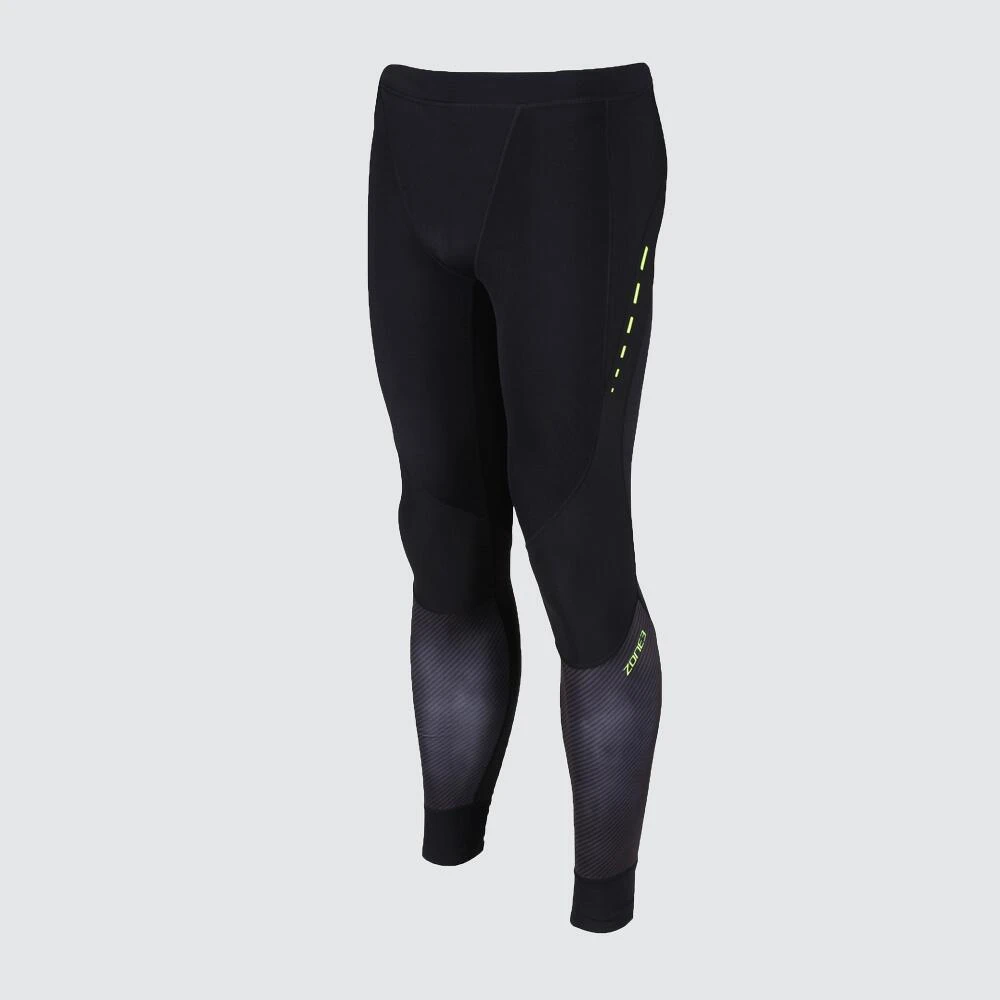 Zone3 RX3 Medical Grade Compression Tights Black/Neon Yellow Men