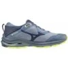 Mizuno Wave Rider GTX Womens Trail Running Trainer Indigo/Neo Lime