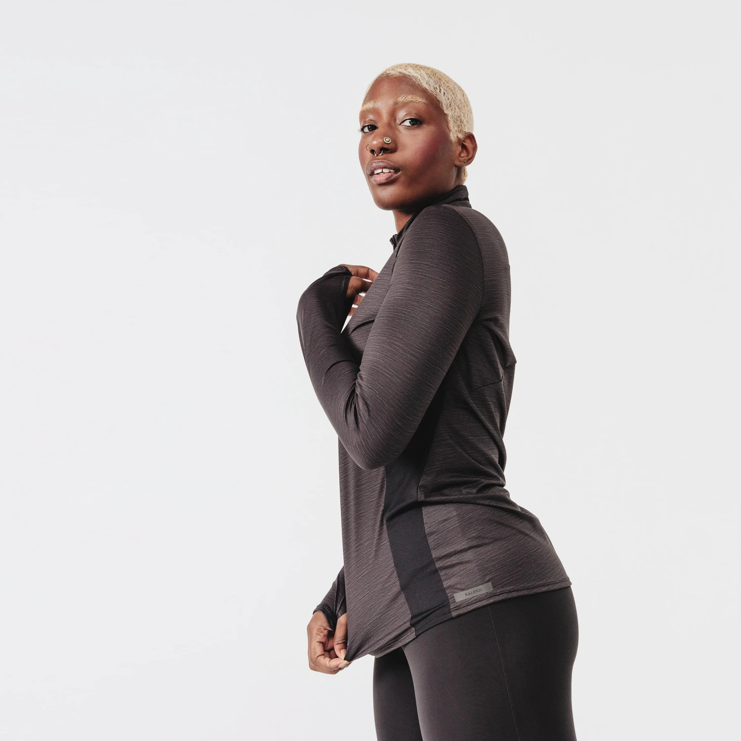 Kalenji Women's Running ½-Zip Long-Sleeved T-Shirt Dry+ - Image 3