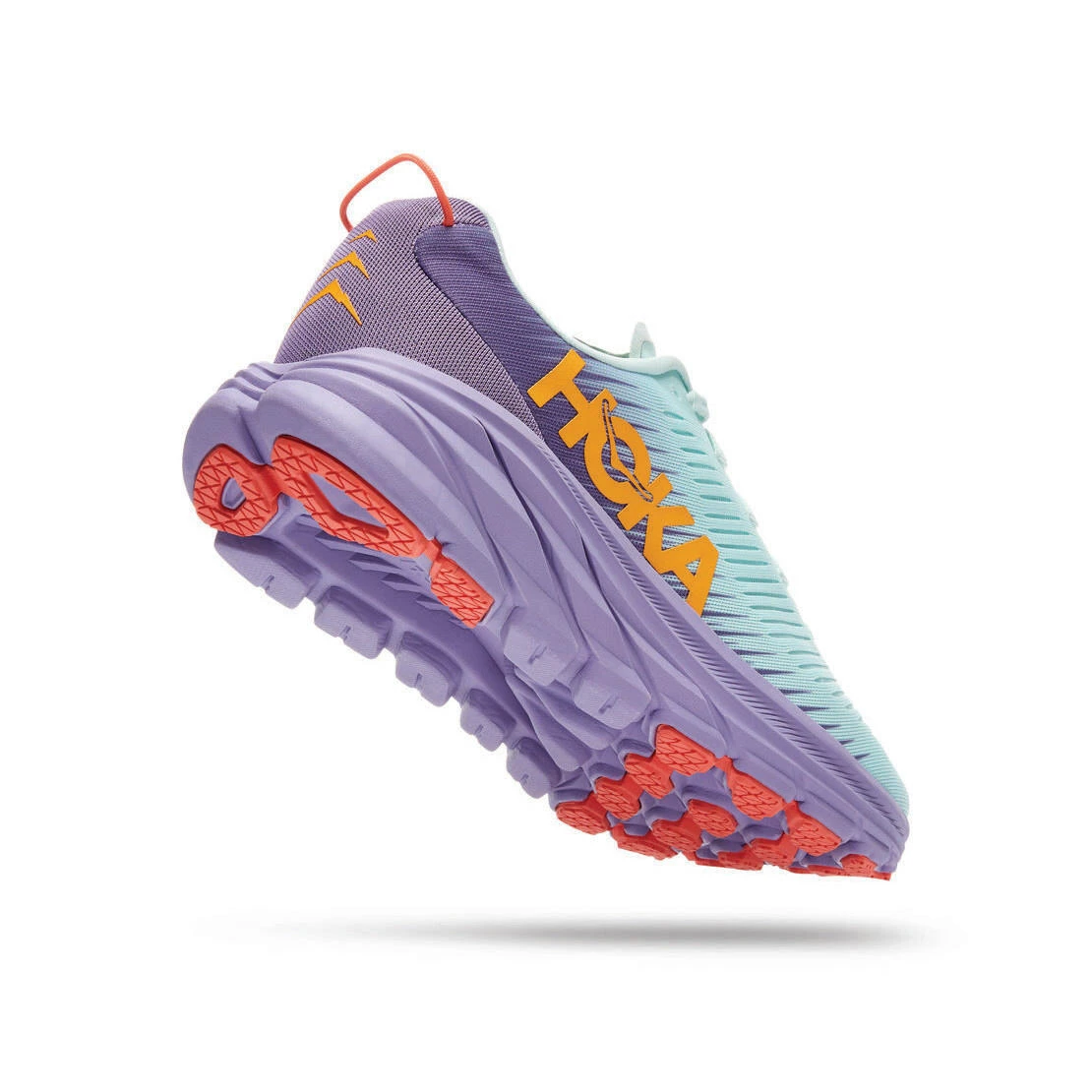Hoka Womens Rincon 3 Running Shoes Blue Glass/Chalk Violet - Image 3