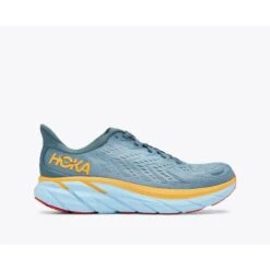 Hoka Mens Clifton 8 Running Shoes Blue 1119393