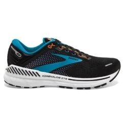 Brooks Mens Adrenaline GTS 22 Running Shoes Black/Blue/Orange
