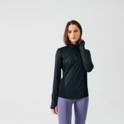 Kalenji Women's Running ½-Zip Long-Sleeved T-Shirt Dry+
