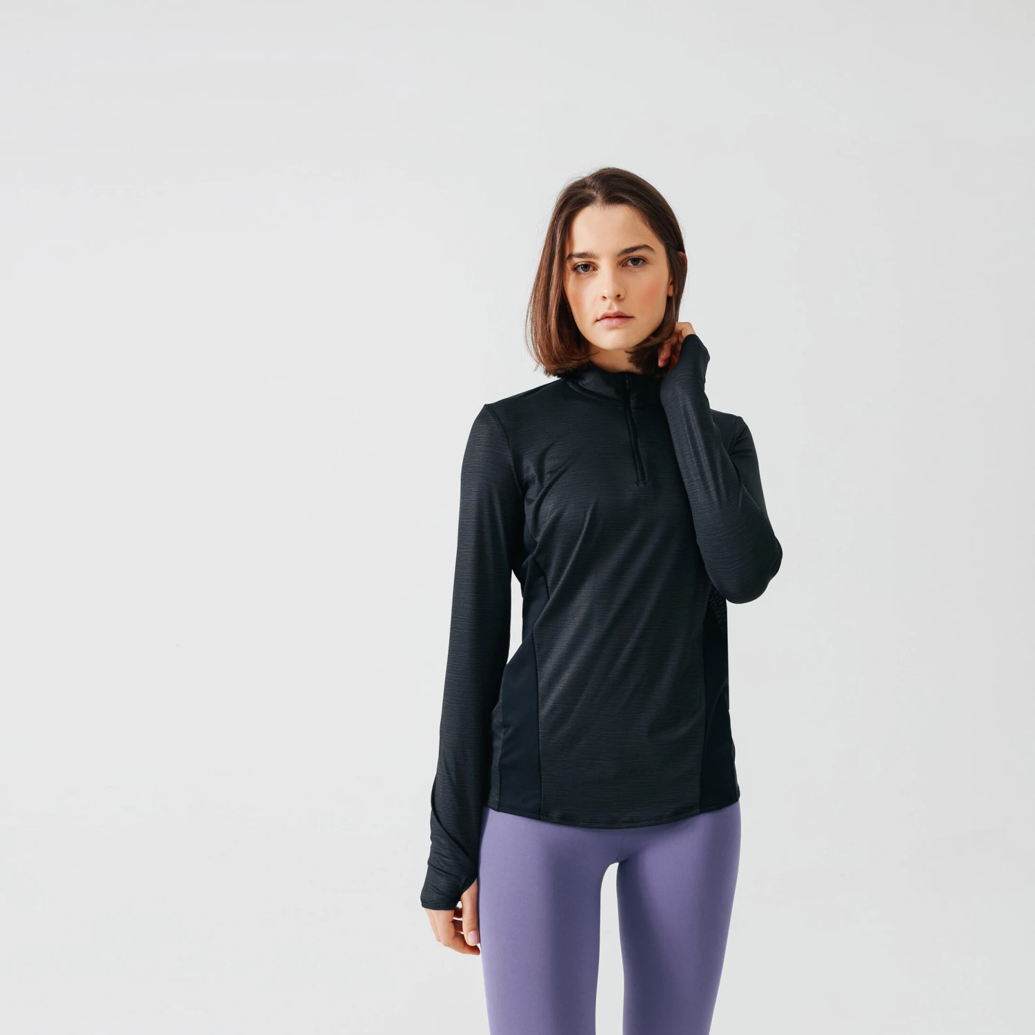 Kalenji Women's Running ½-Zip Long-Sleeved T-Shirt Dry+