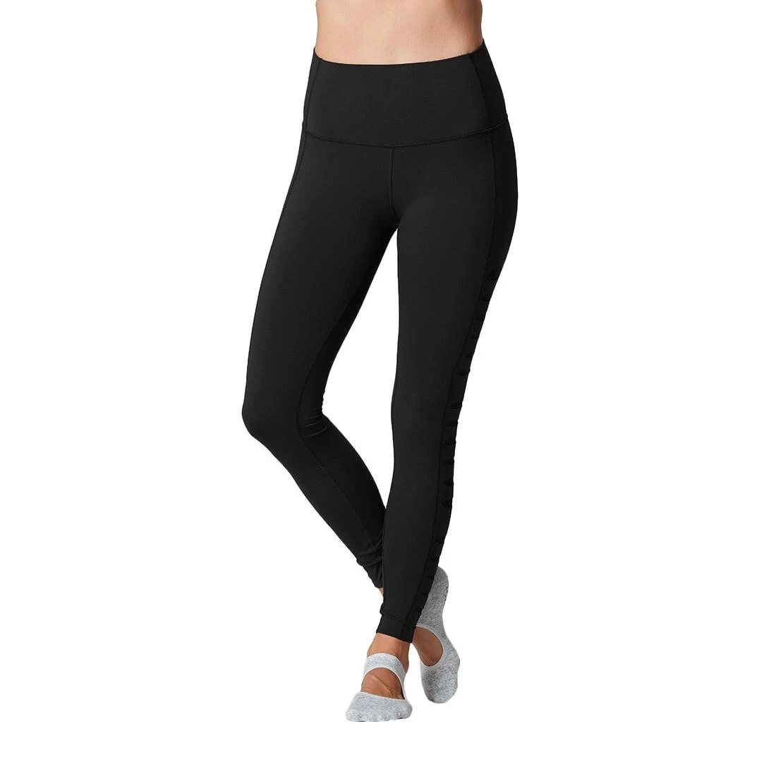 Fitness-Mad Womens/Ladies Laser Cut Leggings (Black)