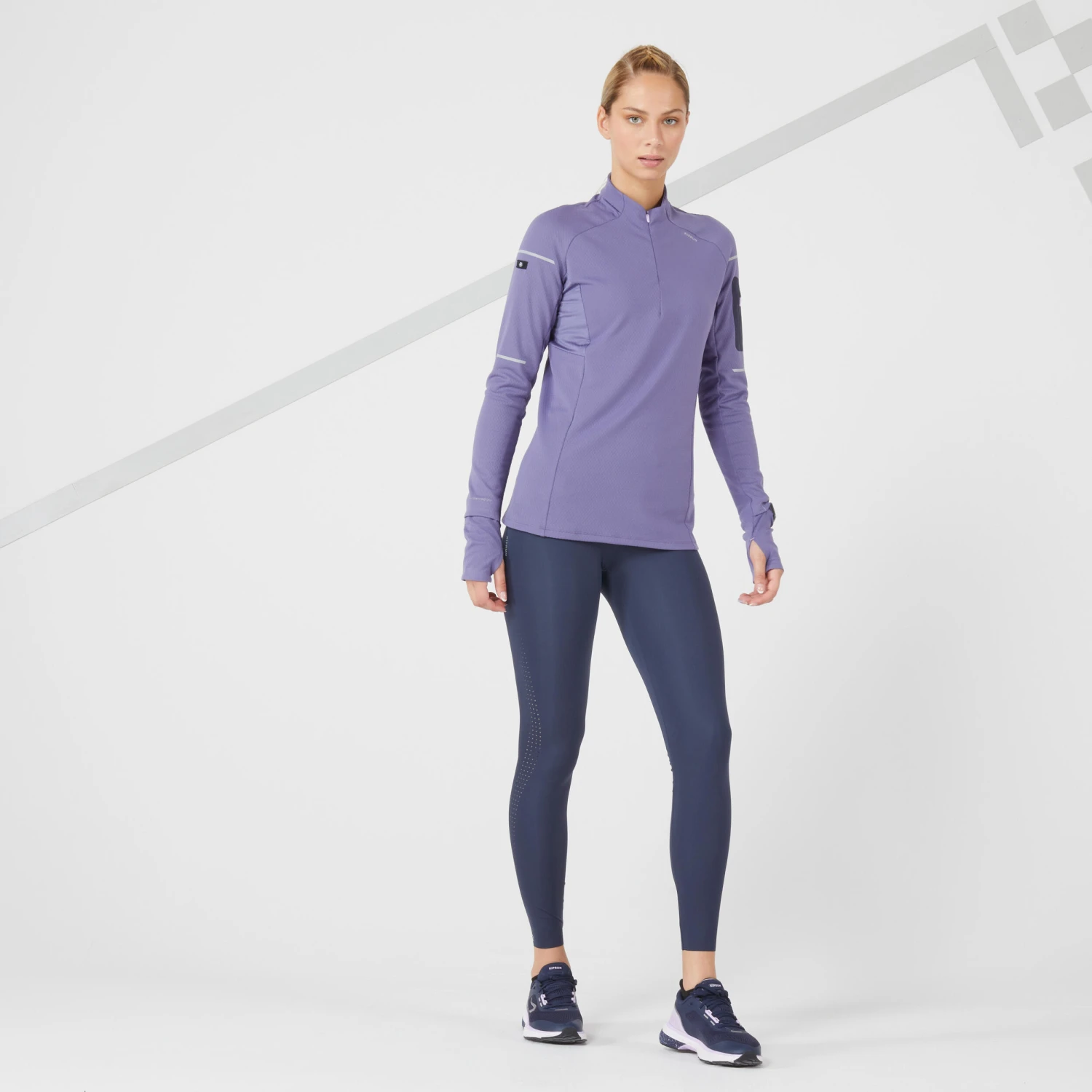 Kiprun Warm Light Women's Running Long-Sleeved Winter T-Shirt - Image 14