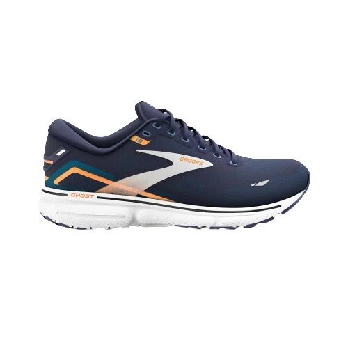 Brooks Mens Ghost 15 Running Shoes Navy 1103931D439