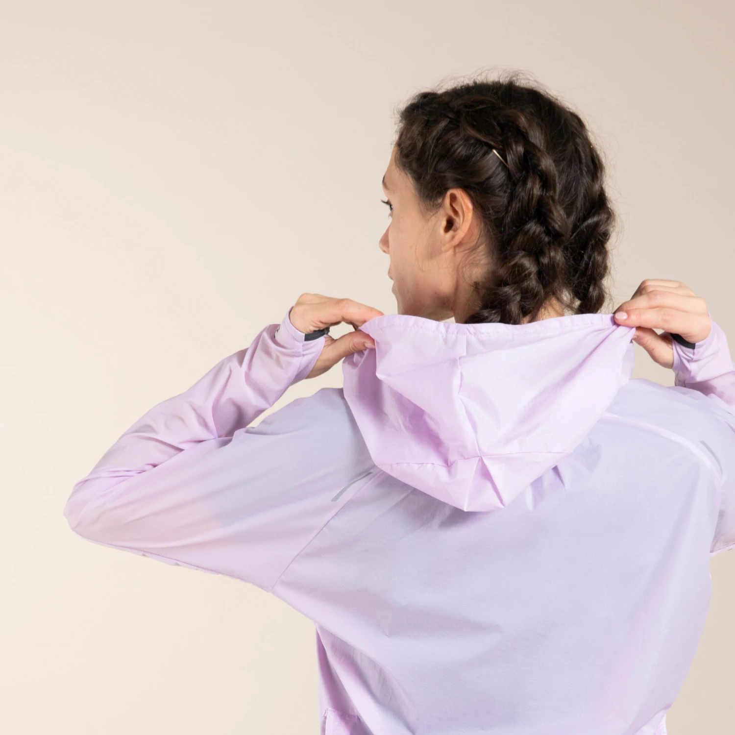 WOMEN'S TRAIL RUNNING LONG-SLEEVED WINDPROOF JACKET - Image 6