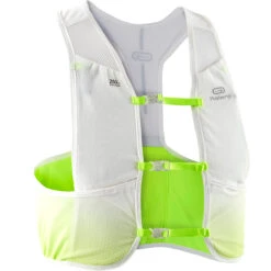 RUNNING GILET BACKPACK MARATHON - WHITE/YELLOW