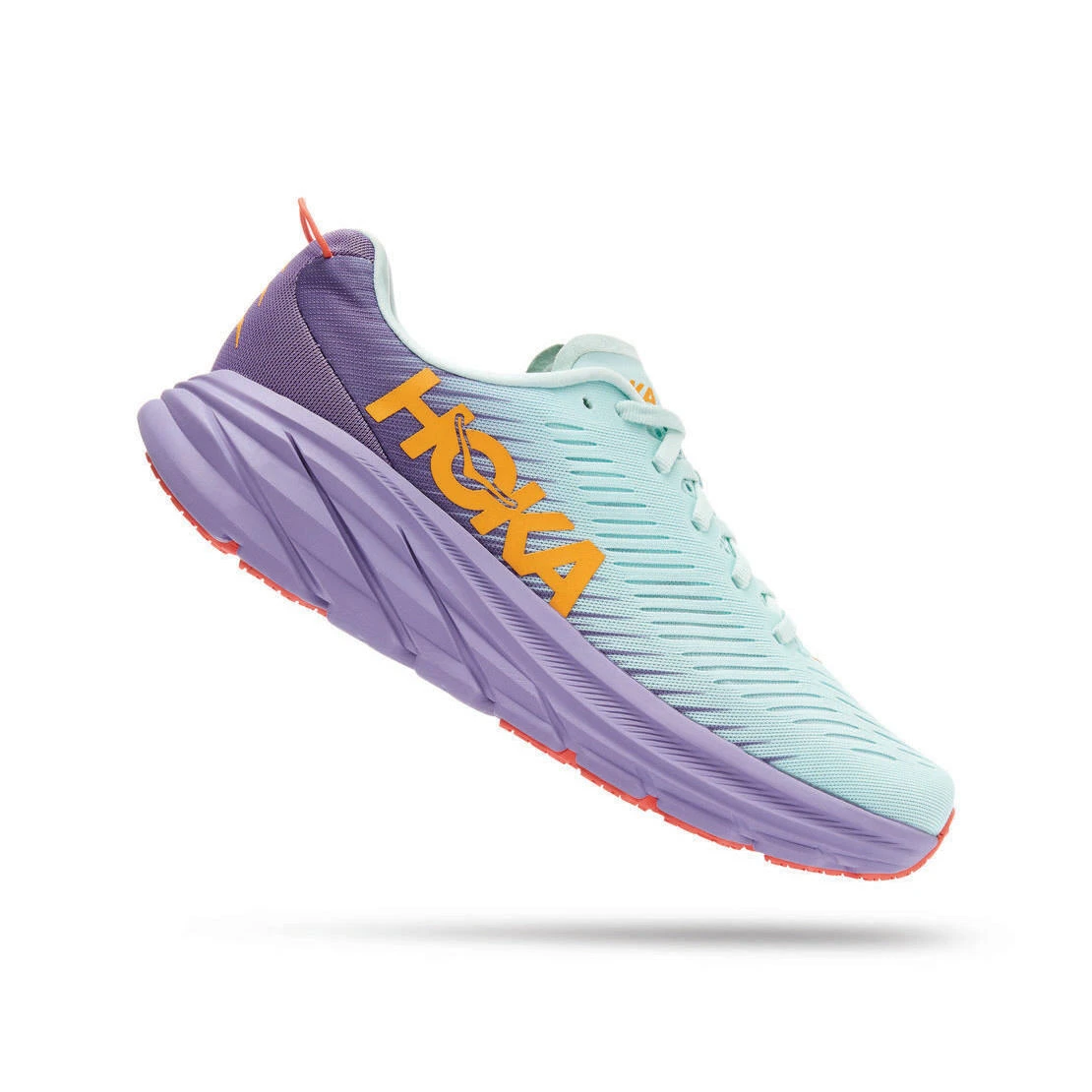 Hoka Womens Rincon 3 Running Shoes Blue Glass/Chalk Violet - Image 2